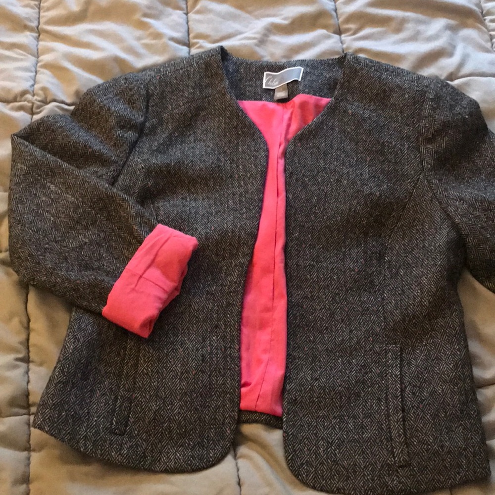 Pink Gray blazer